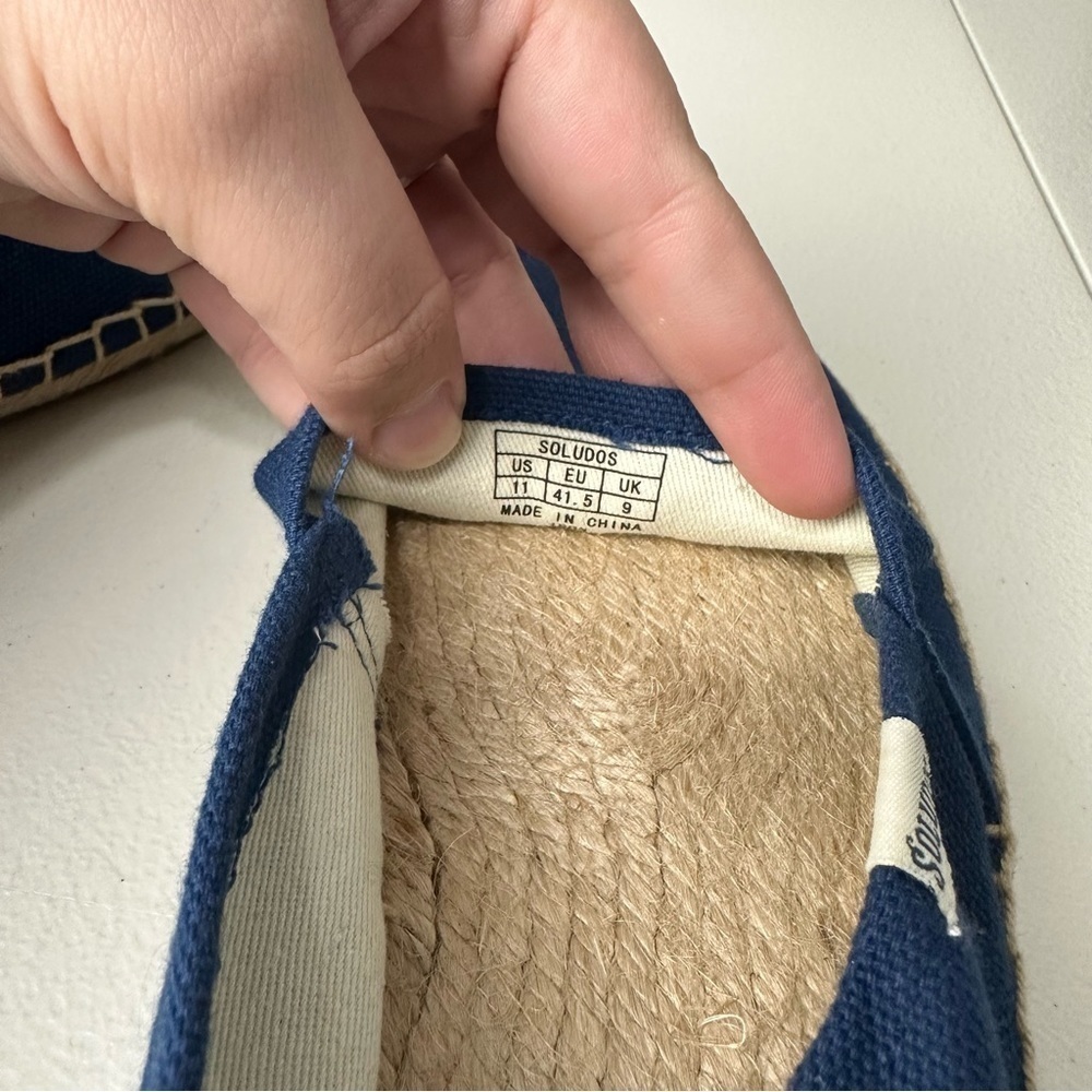 Soludos Women Blue Dali Espadrille Shoes Size 11 - Picture 8 of 8